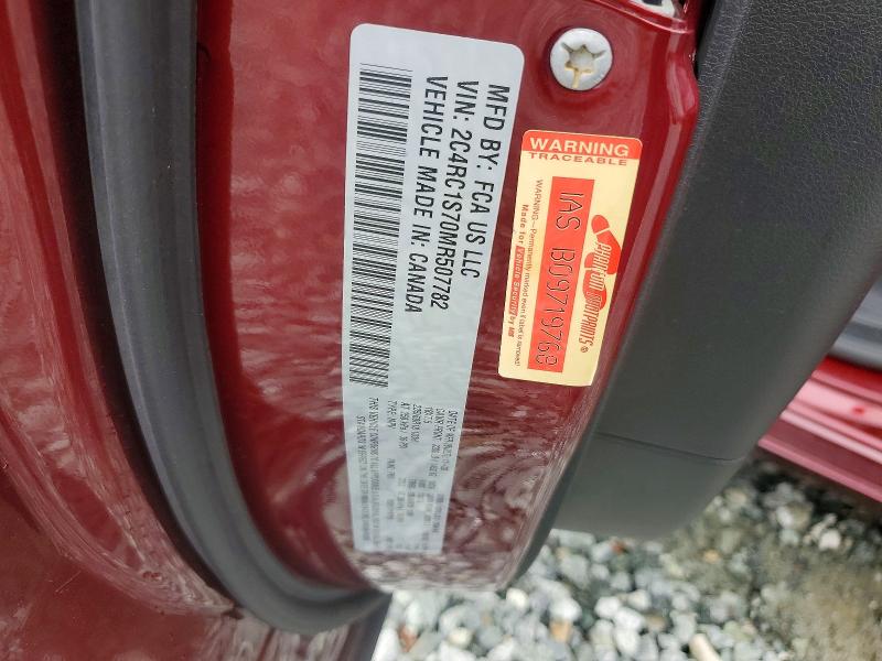 41922746 :رقم المزاد ، 2C4RC1S70MR507782 vin ، 2021 Chrysler Pacifica مزاد بيع