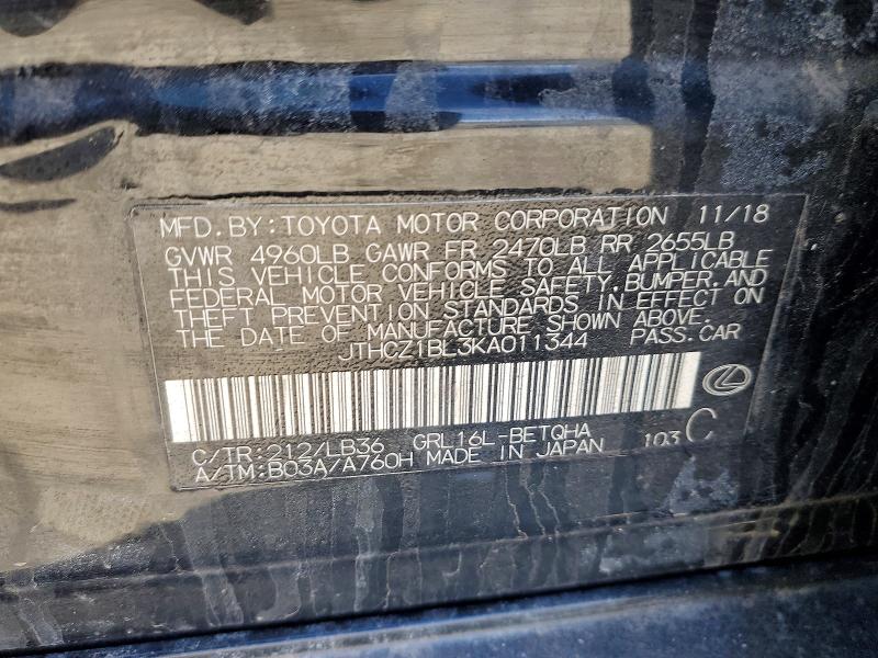 Продажа на аукционе авто 2019 Lexus Gs 350, vin: JTHCZ1BL3KA011344, номер лота: 41695466