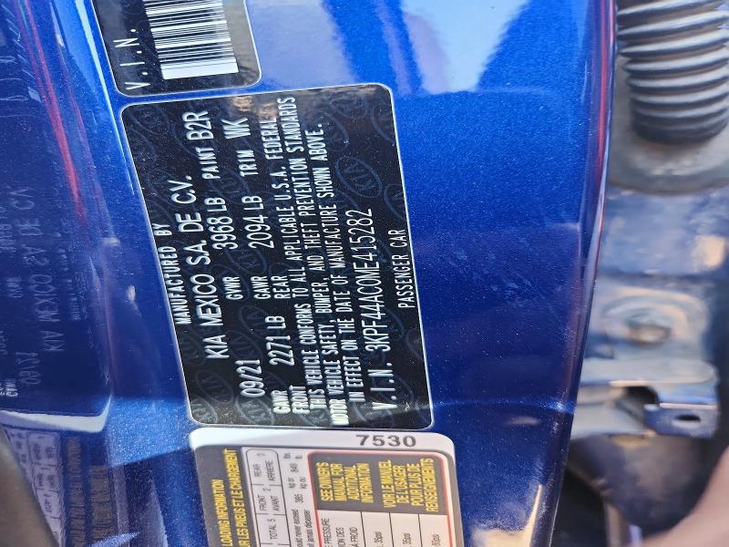 Продажа на аукционе авто 2021 Kia Forte, vin: 3KPF44AC0ME415282, номер лота: 45509716