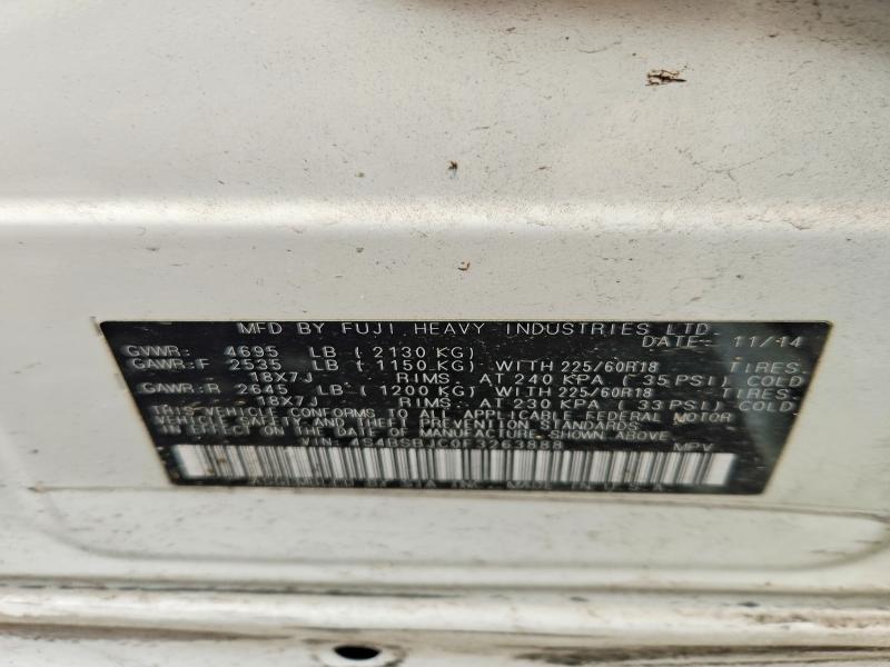 Продажа на аукционе авто 2015 Subaru Outback, vin: 4S4BSBJC0F3263888, номер лота: 47968246