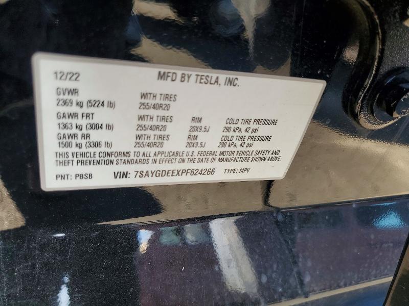 Aukcja sprzedaży 2023 Tesla Model Y, vin: 7SAYGDEEXPF624266, numer aukcji: 45529186
