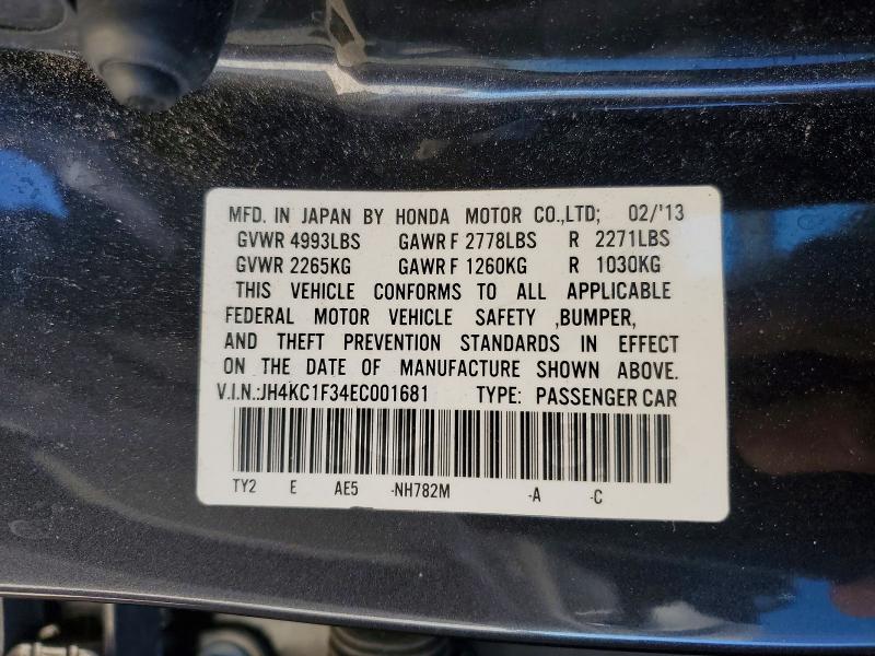 Продажа на аукционе авто 2014 Acura Rlx, vin: JH4KC1F34EC001681, номер лота: 45613626
