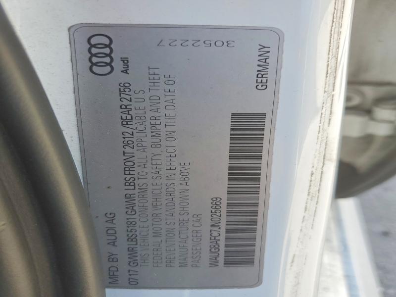Aukcja sprzedaży 2018 Audi A6, vin: WAUG8AFC7JN025669, numer aukcji: 46635466