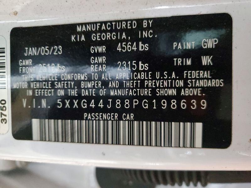 Aukcja sprzedaży 2023 Kia K5, vin: 5XXG44J88PG198639, numer aukcji: 45494746