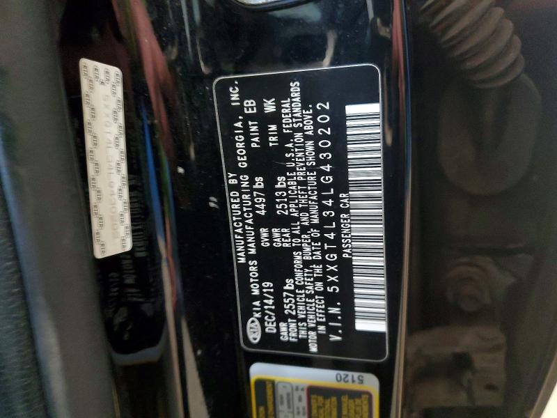 Aukcja sprzedaży 2020 Kia Optima, vin: 5XXGT4L34LG430202, numer aukcji: 46293566