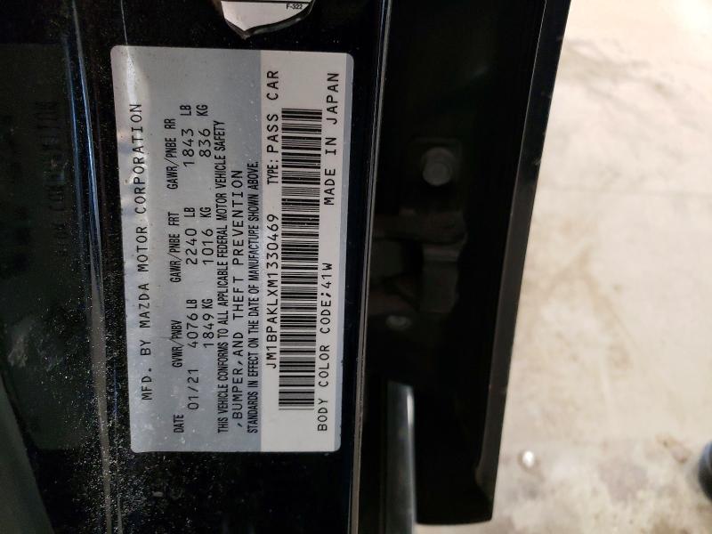 Продажа на аукционе авто 2021 Mazda 3, vin: JM1BPAKLXM1330469, номер лота: 47264396