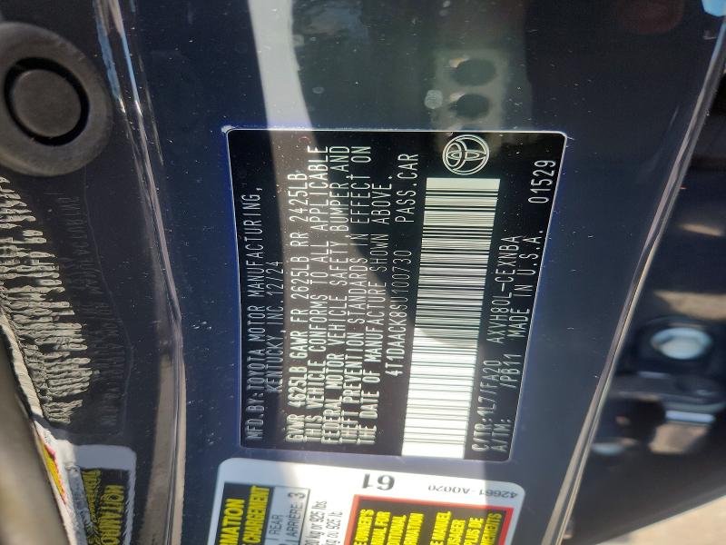 Aukcja sprzedaży 2025 Toyota Camry, vin: 4T1DAACK8SU100730, numer aukcji: 47447186