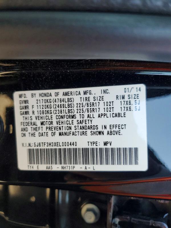 Продажа на аукционе авто 2014 Honda Crosstour, vin: 5J6TF3H3XEL000440, номер лота: 47606866