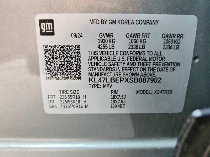47377866 :رقم المزاد ، KL47LBEPXSB087902 vin ، 2025 Buick Envista مزاد بيع