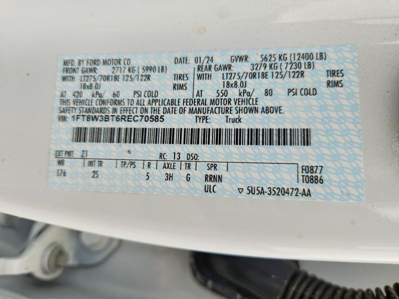 Продаж на аукціоні авто 2024 Ford F350, vin: 1FT8W3BT6REC70585, номер лоту: 46706806