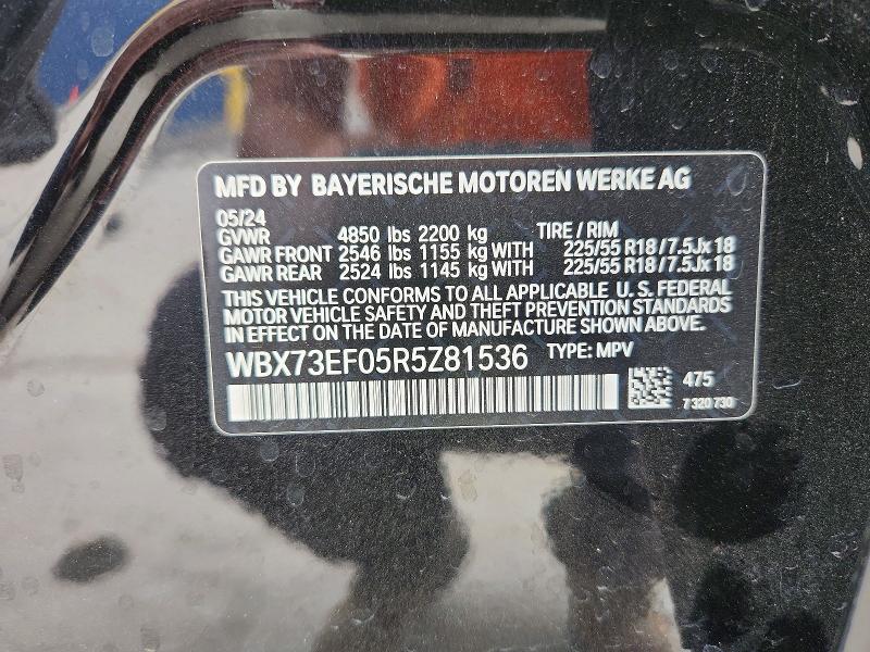 Продаж на аукціоні авто 2024 Bmw X1, vin: WBX73EF05R5Z81536, номер лоту: 47831726