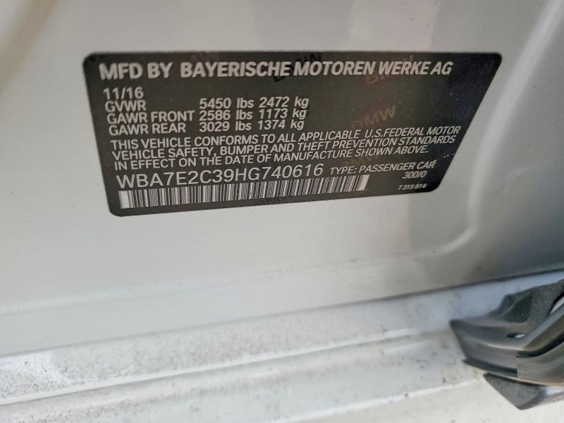Продажа на аукционе авто 2017 Bmw 740, vin: WBA7E2C39HG740616, номер лота: 47613576