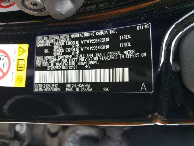 Продаж на аукціоні авто 2016 Lexus Rx 350, vin: 2T2BZMCA1GC012101, номер лоту: 47454826
