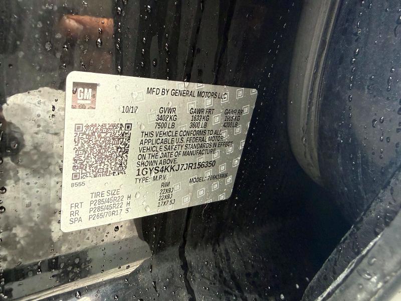 Продажа на аукционе авто 2018 Cadillac Escalade, vin: 1GYS4KKJ7JR156350, номер лота: 45557526