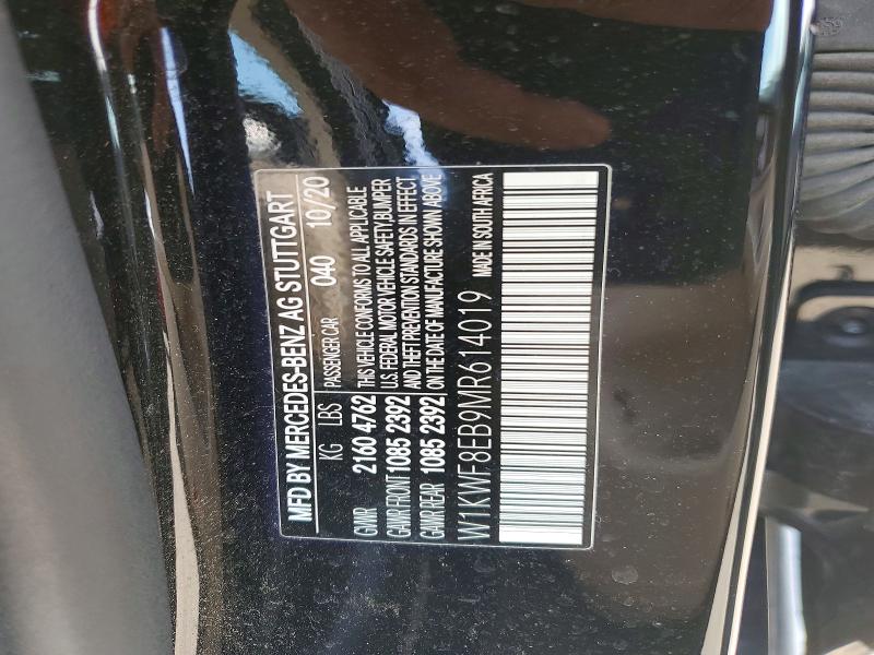 Продажа на аукционе авто 2021 Mercedes-benz C, vin: W1KWF8EB9MR614019, номер лота: 47396706