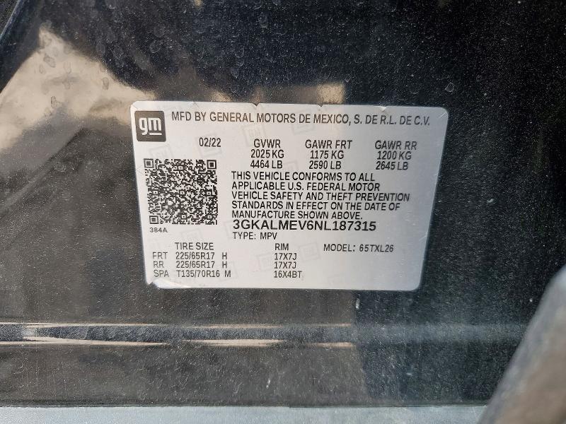 Продажа на аукционе авто 2022 Gmc Terrain, vin: 3GKALMEV6NL187315, номер лота: 41699916