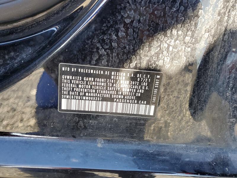 Продаж на аукціоні авто 2021 Volkswagen Jetta, vin: 3VWC57BU1MM069237, номер лоту: 45816916