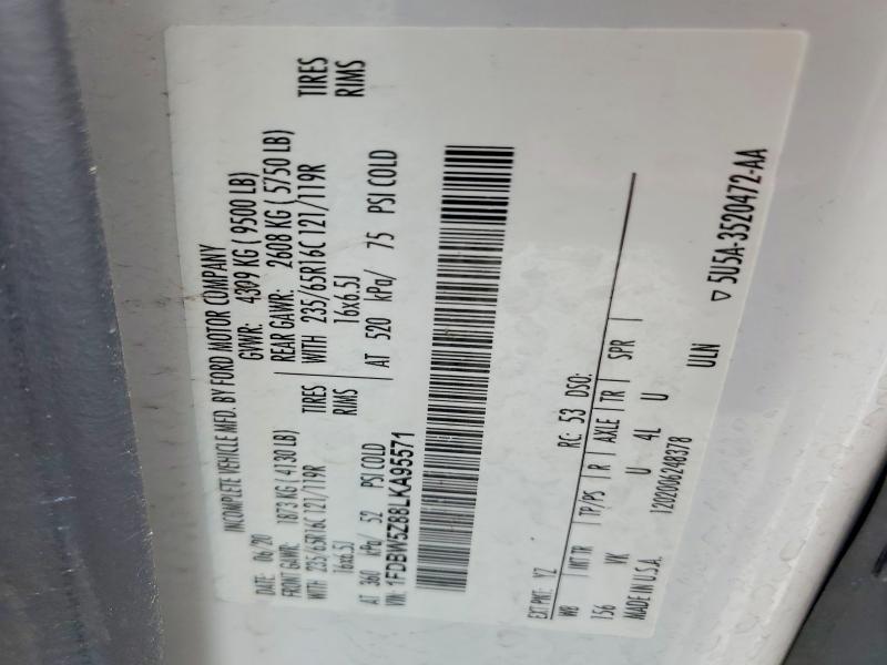 Продаж на аукціоні авто 2020 Ford Transit, vin: 1FDBW5Z88LKA95571, номер лоту: 79966315