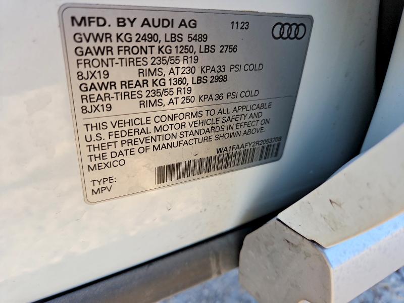 Aukcja sprzedaży 2024 Audi Q5, vin: WA1FAAFY2R2053708, numer aukcji: 47152846