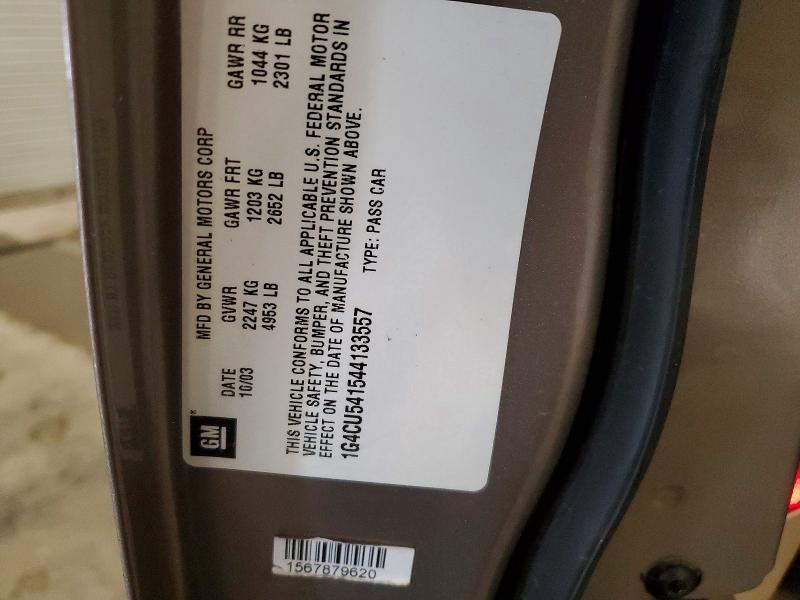 Продаж на аукціоні авто 2004 Buick Park Avenue, vin: 1G4CU541544133557, номер лоту: 46619636