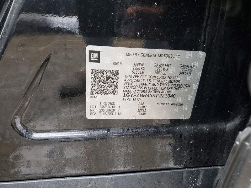 Продажа на аукционе авто 2019 Cadillac Xt4, vin: 1GYFZBR43KF221040, номер лота: 79393955