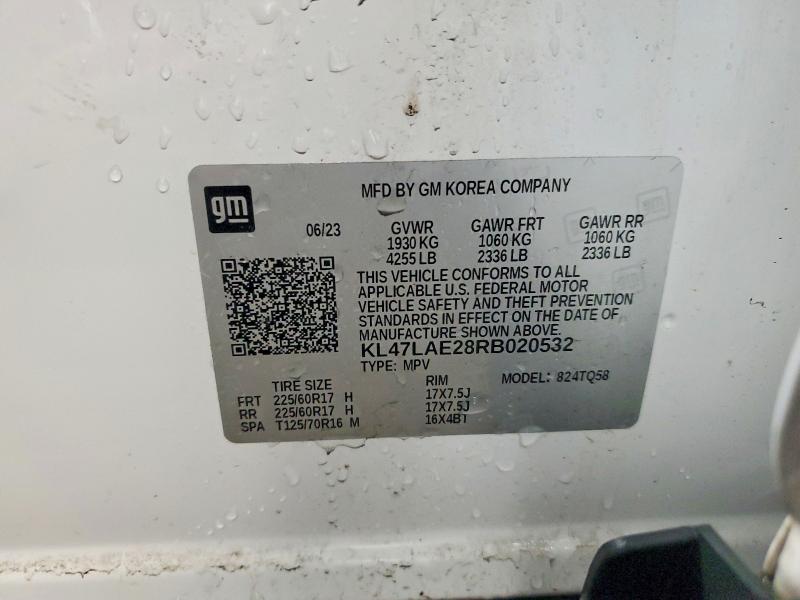 79461385 :رقم المزاد ، KL47LAE28RB020532 vin ، 2024 Buick Envista مزاد بيع