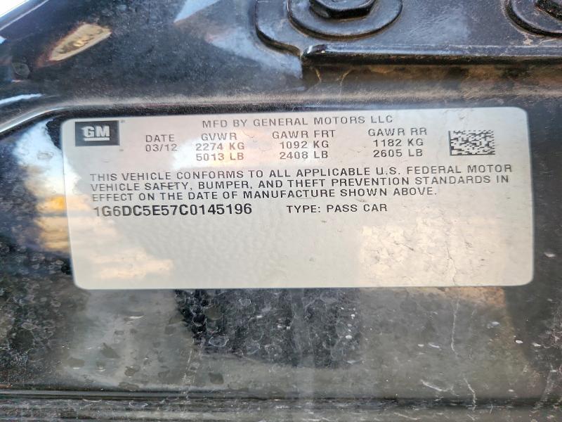Продажа на аукционе авто 2012 Cadillac Cts, vin: 1G6DC5E57C0145196, номер лота: 47459066