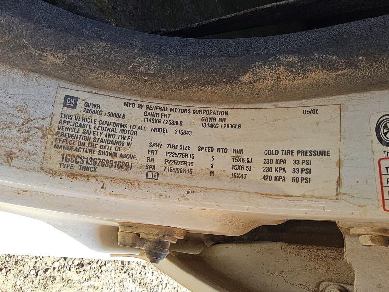 Продаж на аукціоні авто 2006 Chevrolet Colorado, vin: 1GCCS136768316891, номер лоту: 47297116
