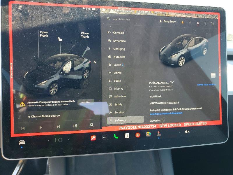 Aukcja sprzedaży 2024 Tesla Model Y, vin: 7SAYGDEE7RA232734, numer aukcji: 47433656