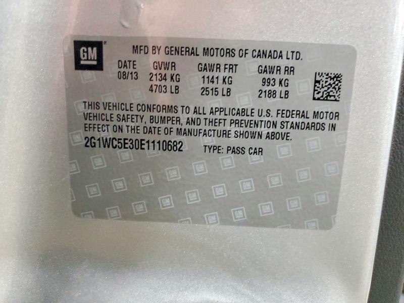 Продажа на аукционе авто 2014 Chevrolet Impala Limited, vin: 2G1WC5E30E1110682, номер лота: 45582046