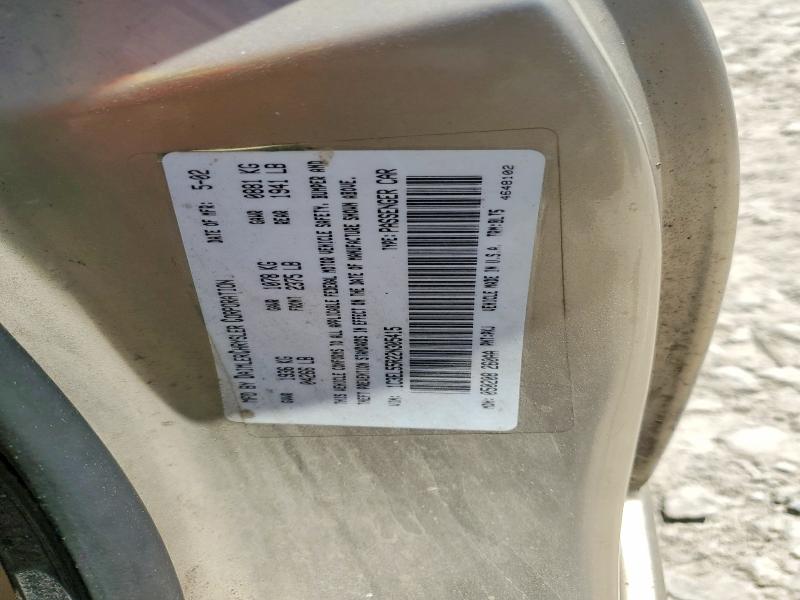 2002 Chrysler Sebring მანქანა იყიდება აუქციონზე, vin: 1C3EL55R22N305415, აუქციონის ნომერი: 47380246
