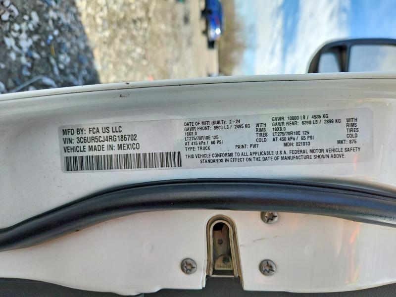 Продажа на аукционе авто 2024 Ram 2500, vin: 3C6UR5CJ4RG186702, номер лота: 46718026
