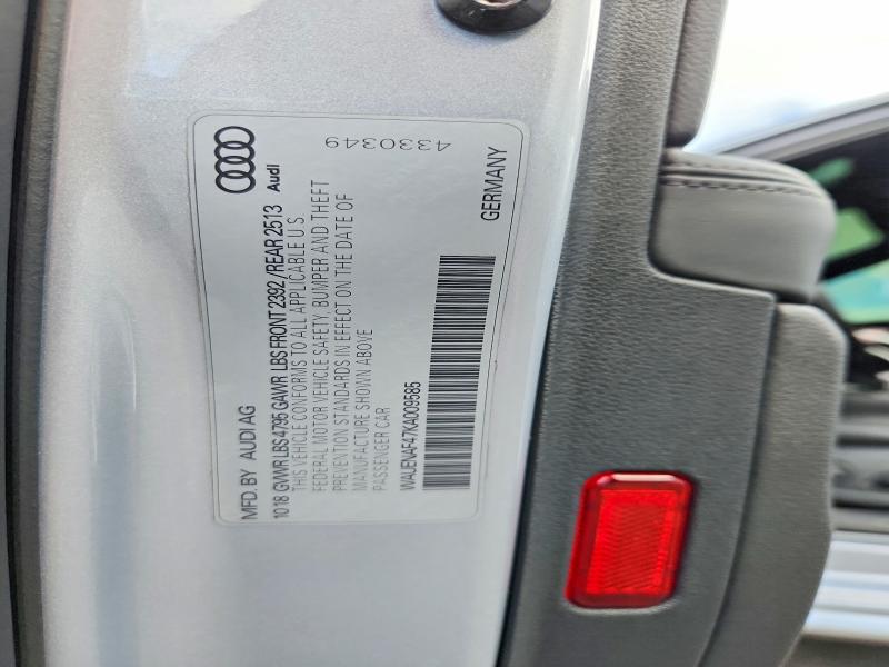Aukcja sprzedaży 2019 Audi A4, vin: WAUENAF47KA009585, numer aukcji: 79692915