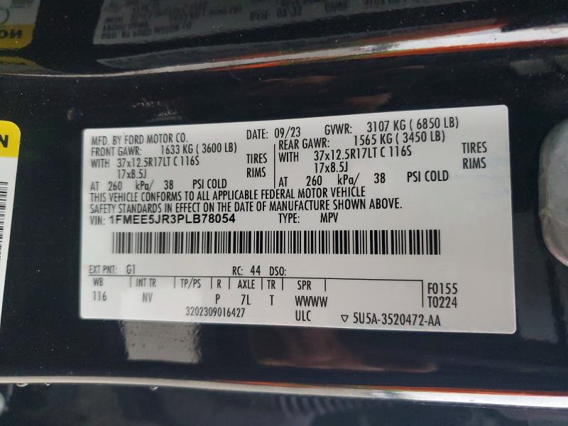 79992125 :رقم المزاد ، 1FMEE5JR3PLB78054 vin ، 2023 Ford Bronco مزاد بيع