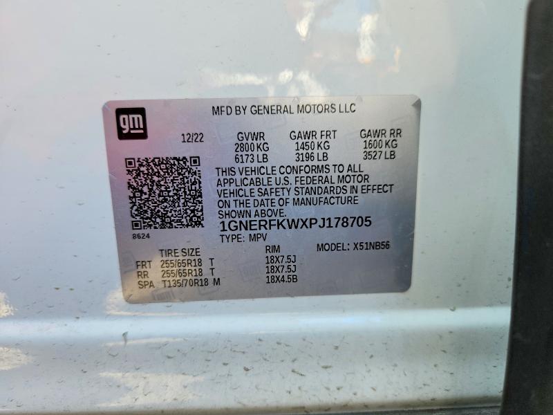 Продажа на аукционе авто 2023 Chevrolet Traverse, vin: 1GNERFKWXPJ178705, номер лота: 79643255