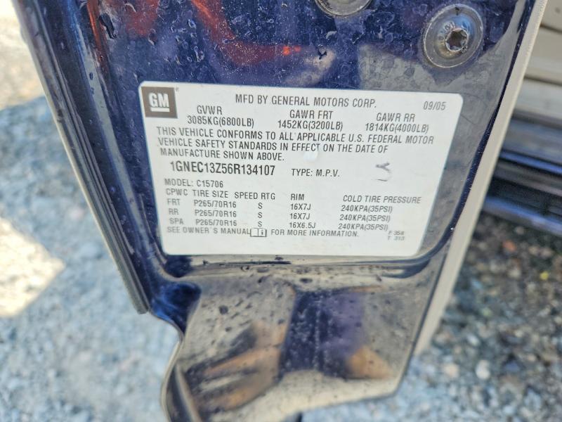 2006 Chevrolet Tahoe მანქანა იყიდება აუქციონზე, vin: 1GNEC13Z56R134107, აუქციონის ნომერი: 47615336