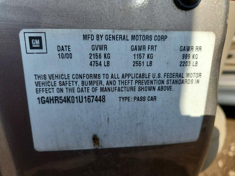 Aukcja sprzedaży 2001 Buick Lesabre, vin: 1G4HR54K01U167448, numer aukcji: 46648846