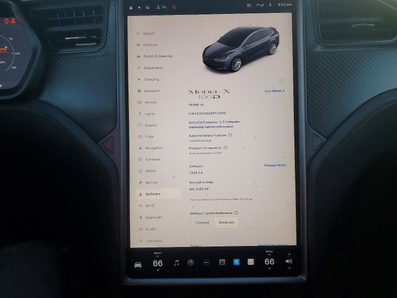 46067306 :رقم المزاد ، 5YJXCAE24JF123616 vin ، 2018 Tesla Model X مزاد بيع
