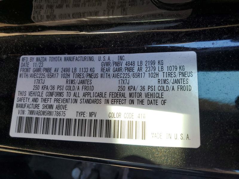Aukcja sprzedaży 2024 Mazda Cx-50, vin: 7MMVABDM5RN178675, numer aukcji: 46407246