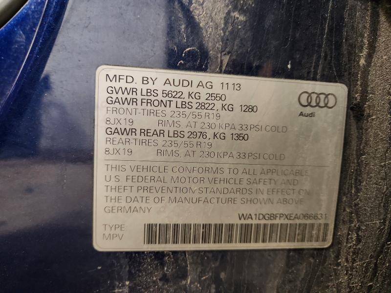 2014 Audi Q5 მანქანა იყიდება აუქციონზე, vin: WA1DGBFPXEA066631, აუქციონის ნომერი: 45695086