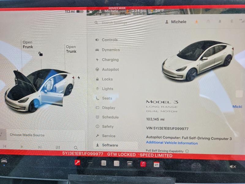 Продажа на аукционе авто 2018 Tesla Model 3, vin: 5YJ3E1EB1JF099977, номер лота: 47035536