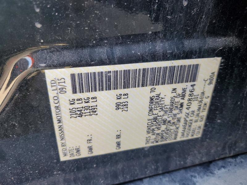 Продажа на аукционе авто 2016 Nissan Maxima, vin: 1N4AA6AP5GC408864, номер лота: 46563016