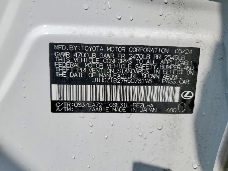 Продажа на аукционе авто 2024 Lexus Is 350, vin: JTHGZ1B27R5078198, номер лота: 46828246