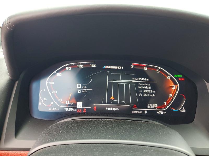 48172346 :رقم المزاد ، WBAFY4C51KBX39237 vin ، 2019 Bmw M850xi مزاد بيع