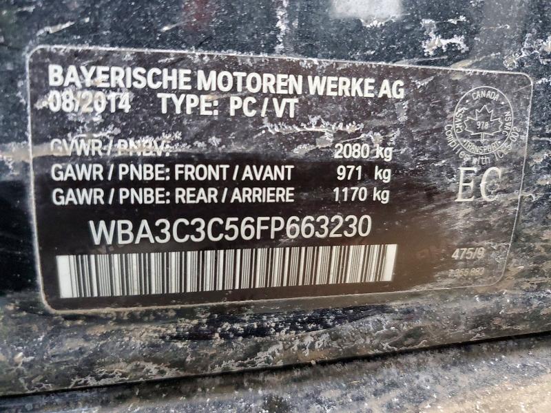 79573305 :رقم المزاد ، WBA3C3C56FP663230 vin ، 2015 Bmw 320 مزاد بيع