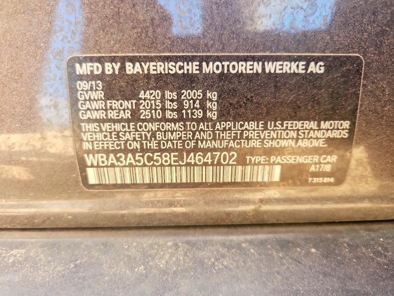 48271306 :رقم المزاد ، WBA3A5C58EJ464702 vin ، 2014 Bmw 328 مزاد بيع