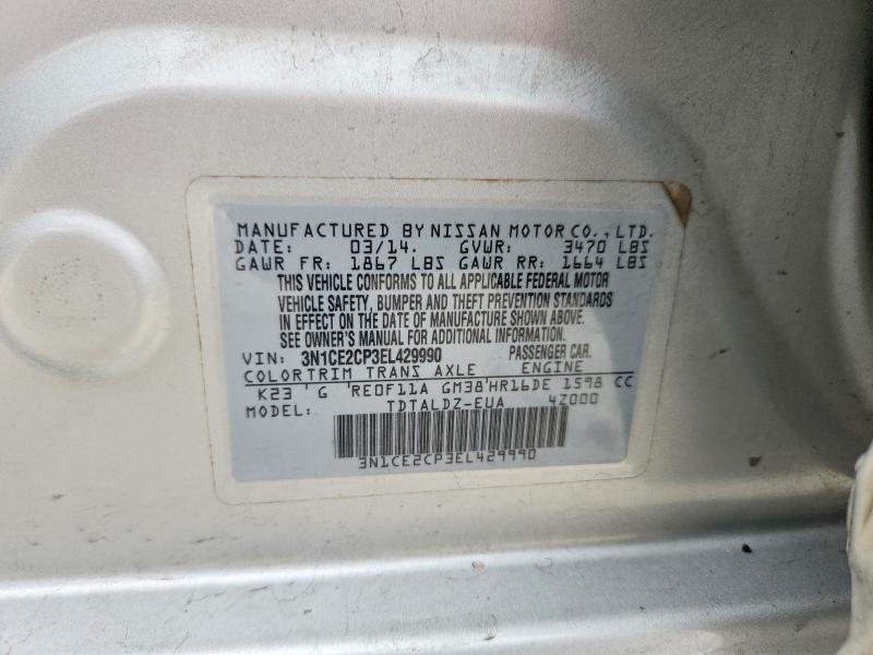 Продажа на аукционе авто 2014 Nissan Versa Note, vin: 3N1CE2CP3EL429990, номер лота: 41906916