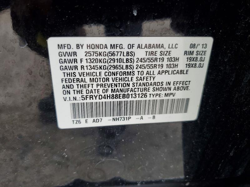 Продажа на аукционе авто 2014 Acura Mdx, vin: 5FRYD4H88EB013126, номер лота: 47791556