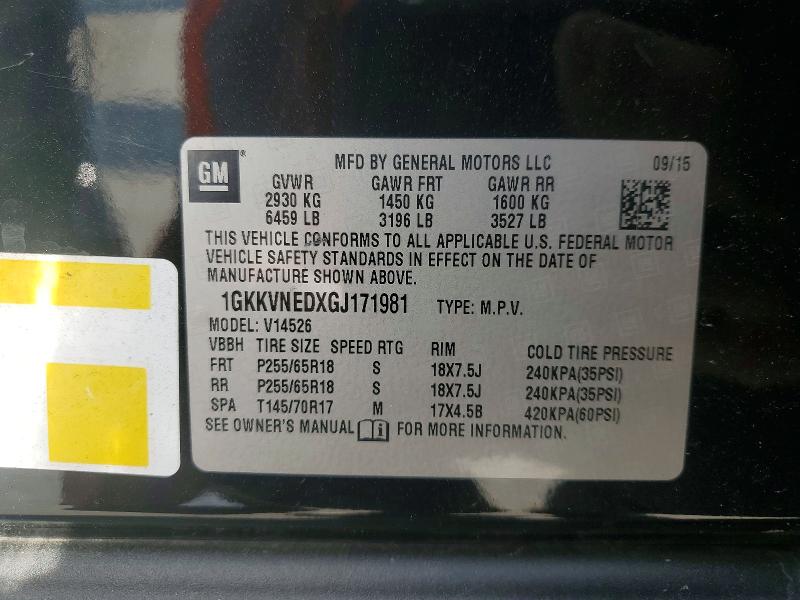 Продажа на аукционе авто 2016 Gmc Acadia, vin: 1GKKVNEDXGJ171981, номер лота: 46472576