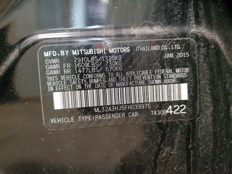 Продаж на аукціоні авто 2015 Mitsubishi Mirage, vin: ML32A3HJ5FH039975, номер лоту: 48065156